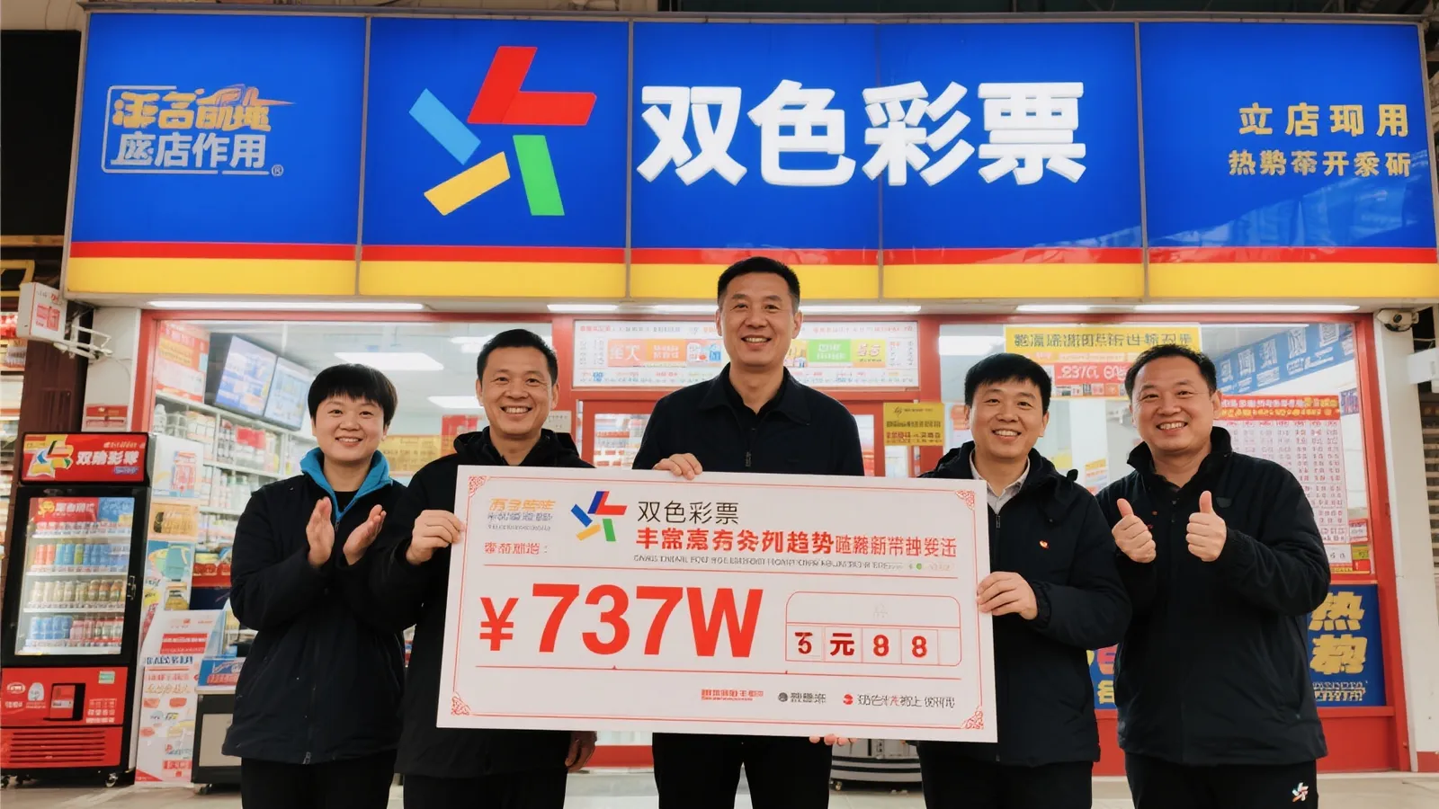 7人团购双色球揽737万大奖，站主亲自操刀选号速兑奖