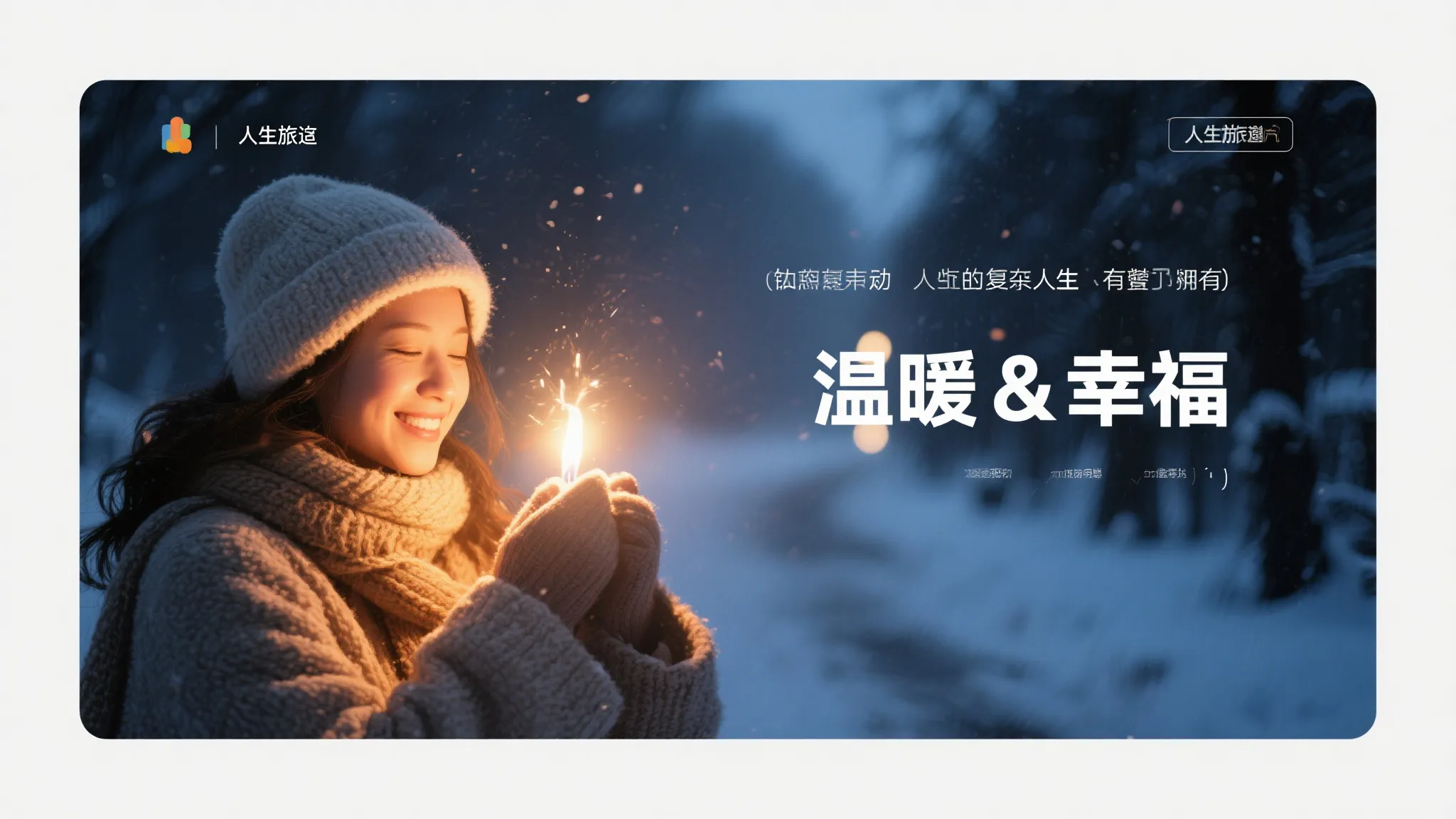 愿温情常在，幸福相随……
