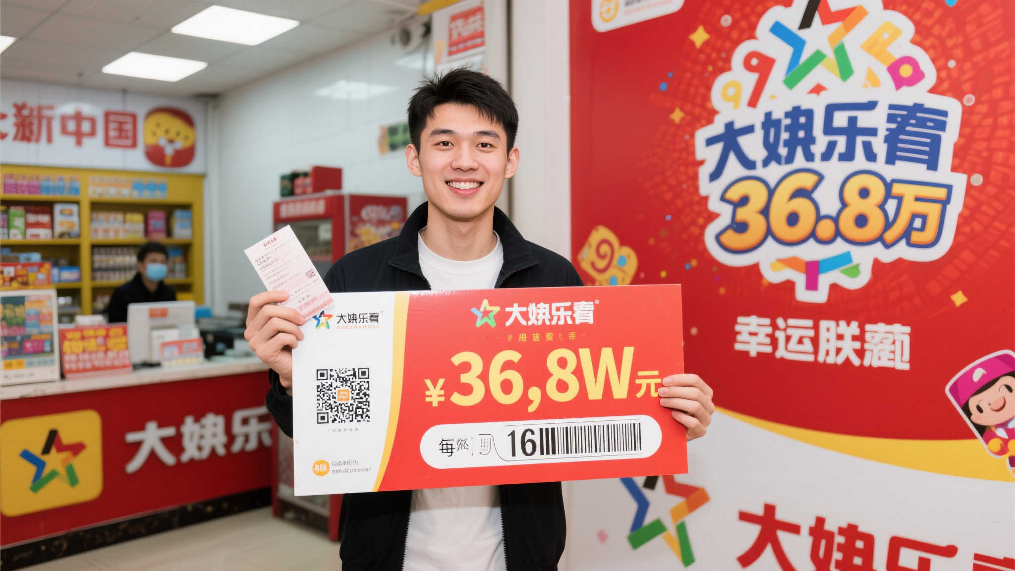 90后小伙坚持守号，仅投十几元揽获大乐透3648万大奖