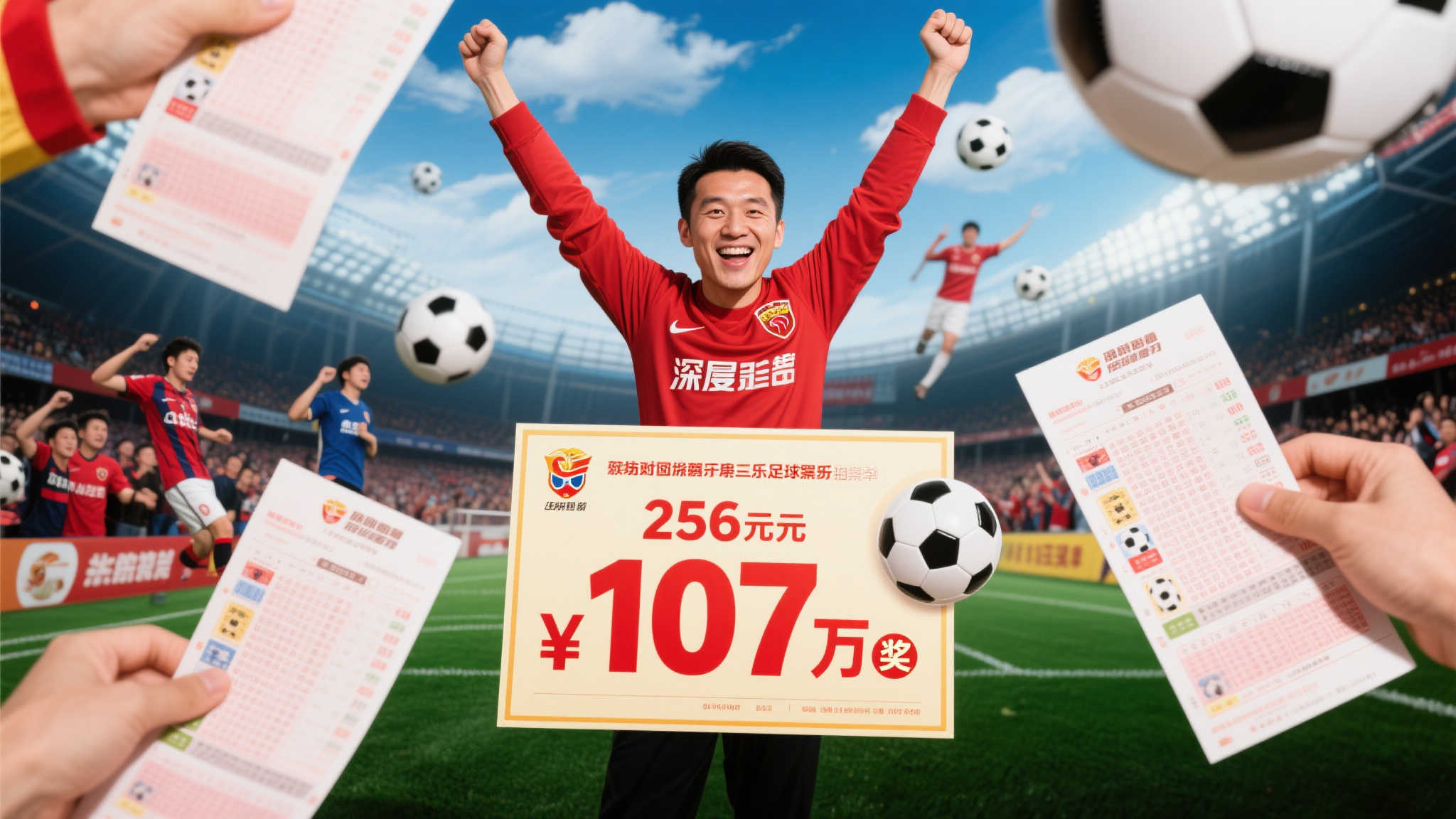 256元搏中足彩107万：足彩魅力远超奖金本身